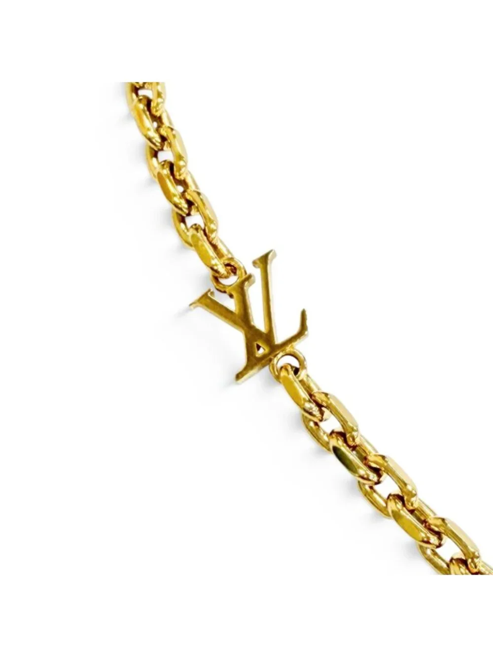 Louis Vuitton Chain LV Yours Monogram Flower Necklace Gold